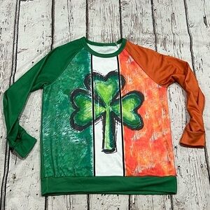 Irish Ireland Shamrock St. Patrick's Day Crewneck Pullover Sweatshirt